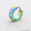 Colorful Three Stone Earring Single