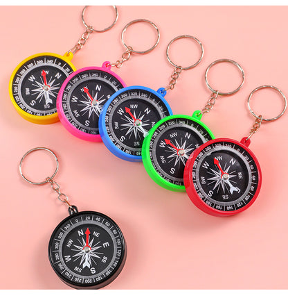 compact student compass with keychain hook