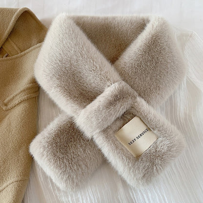 Faux fur rabbit scarf image 3
