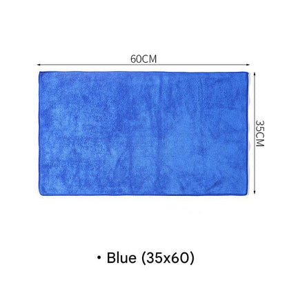 Microfiber cloth on a cleaning cart