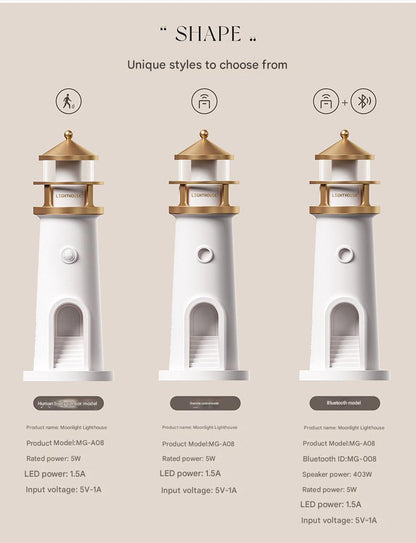 Musical night lamp with motion sensor