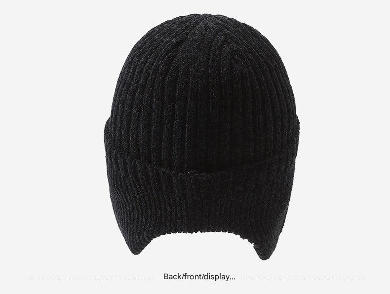 Coffee colored windproof beanie for men