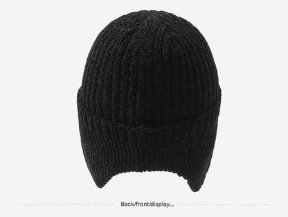 Coffee colored windproof beanie for men