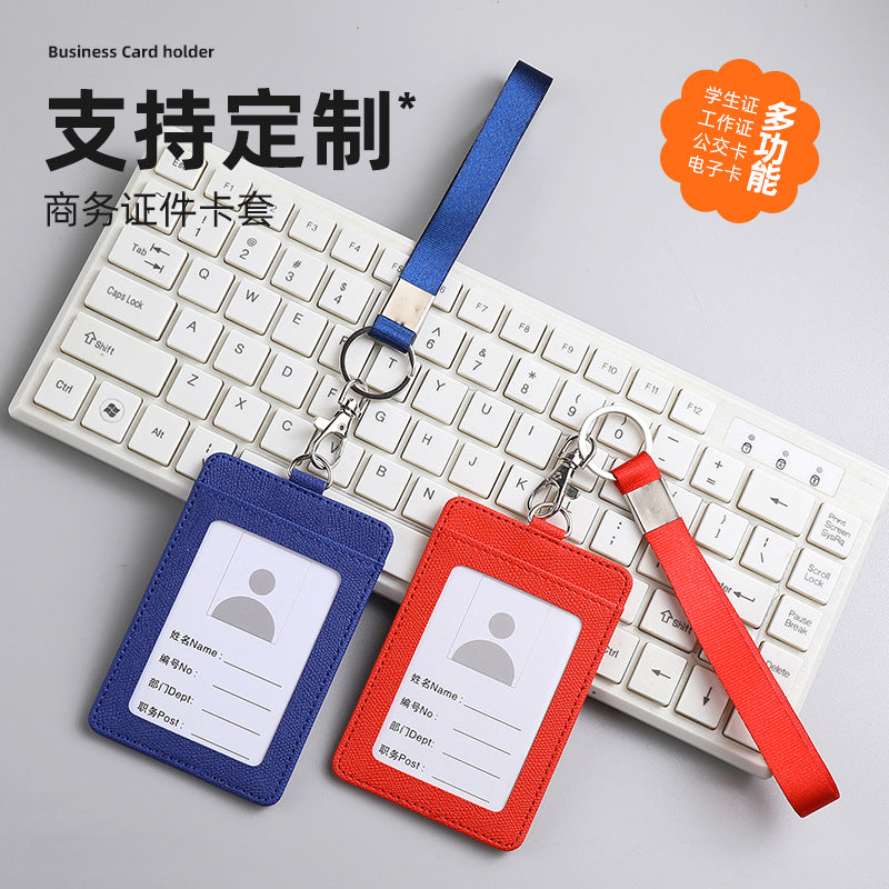 Multi-card holder with PU leather design for work and bus passes