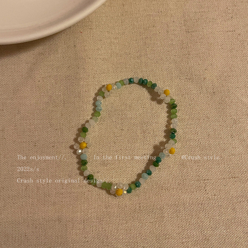 Elegant Floral Necklace on Display