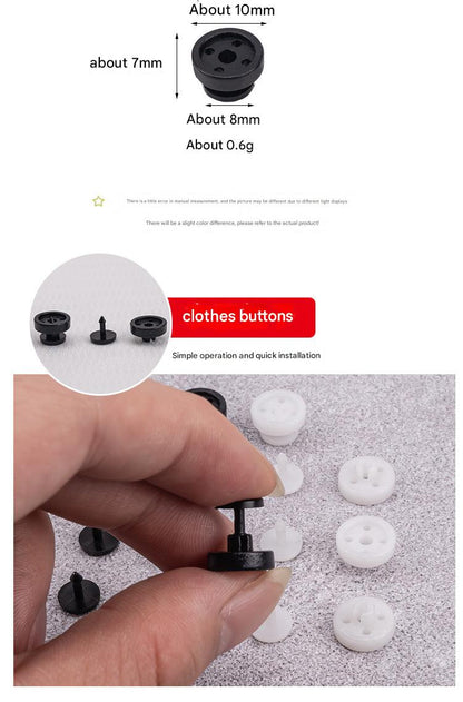 Reusable fasteners for collar and cuff alterations