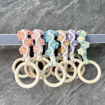 Handcrafted Daisy Cotton Rope Wall Decor Image 9