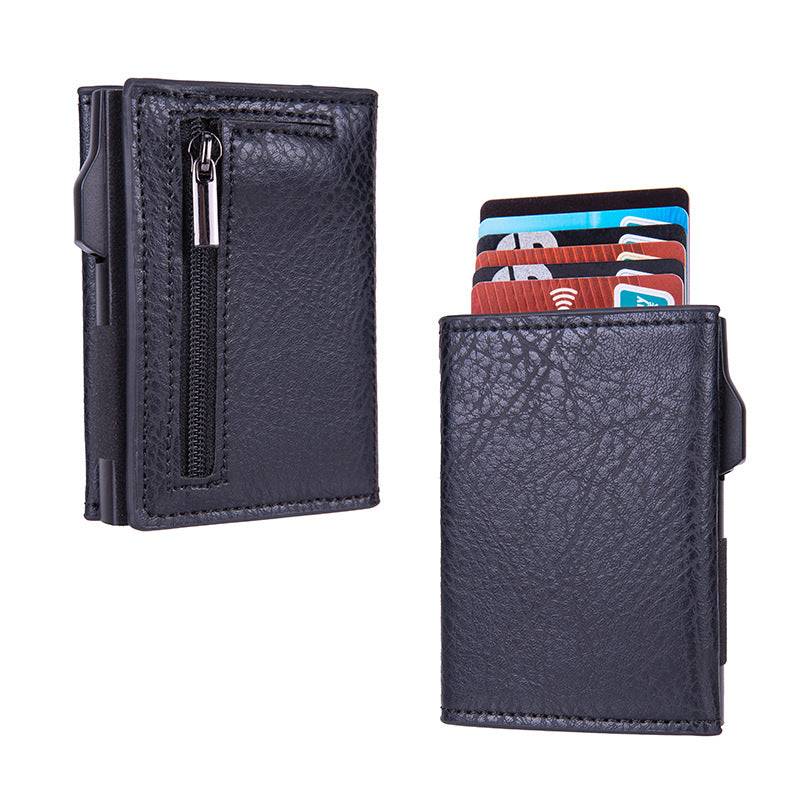 RFID blocking wallet in black color