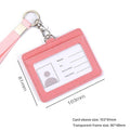 Pink - Horizontal Card Holder with Hand Strap