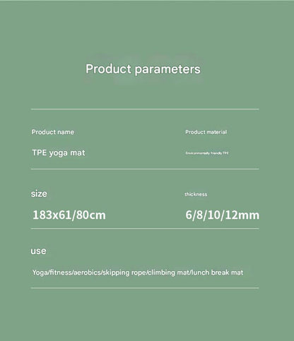 Eco-Friendly TPE Yoga Mat Image 1