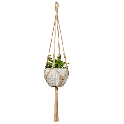 Indoor plant holder made from cotton rope - image 3