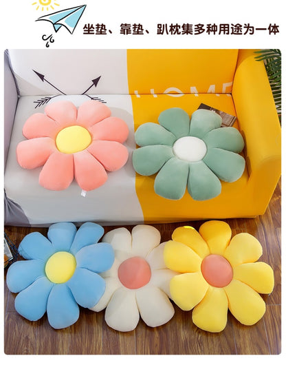 plush flower pillow