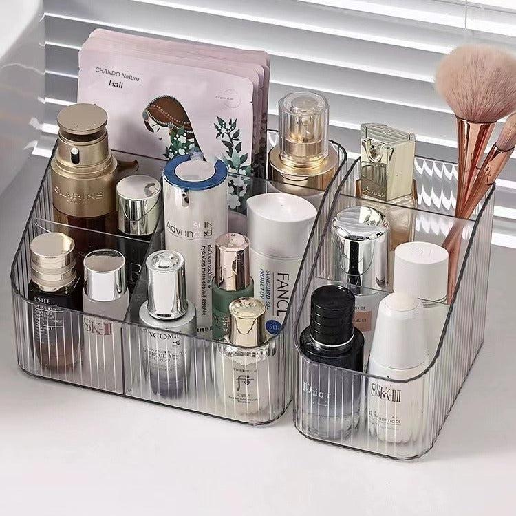 Transparent storage box for cosmetics