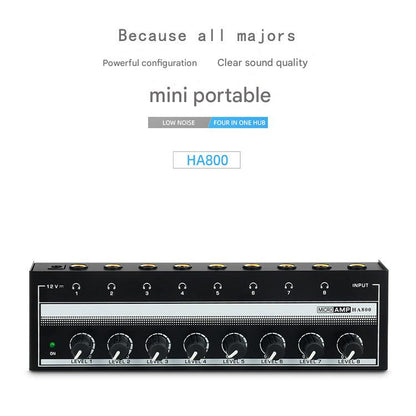 4-channel headphone amplifier detailed features