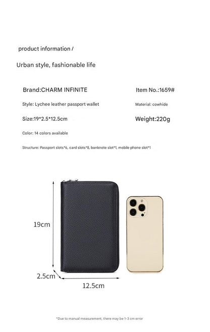 Premium RFID Leather Passport Holder Image 6