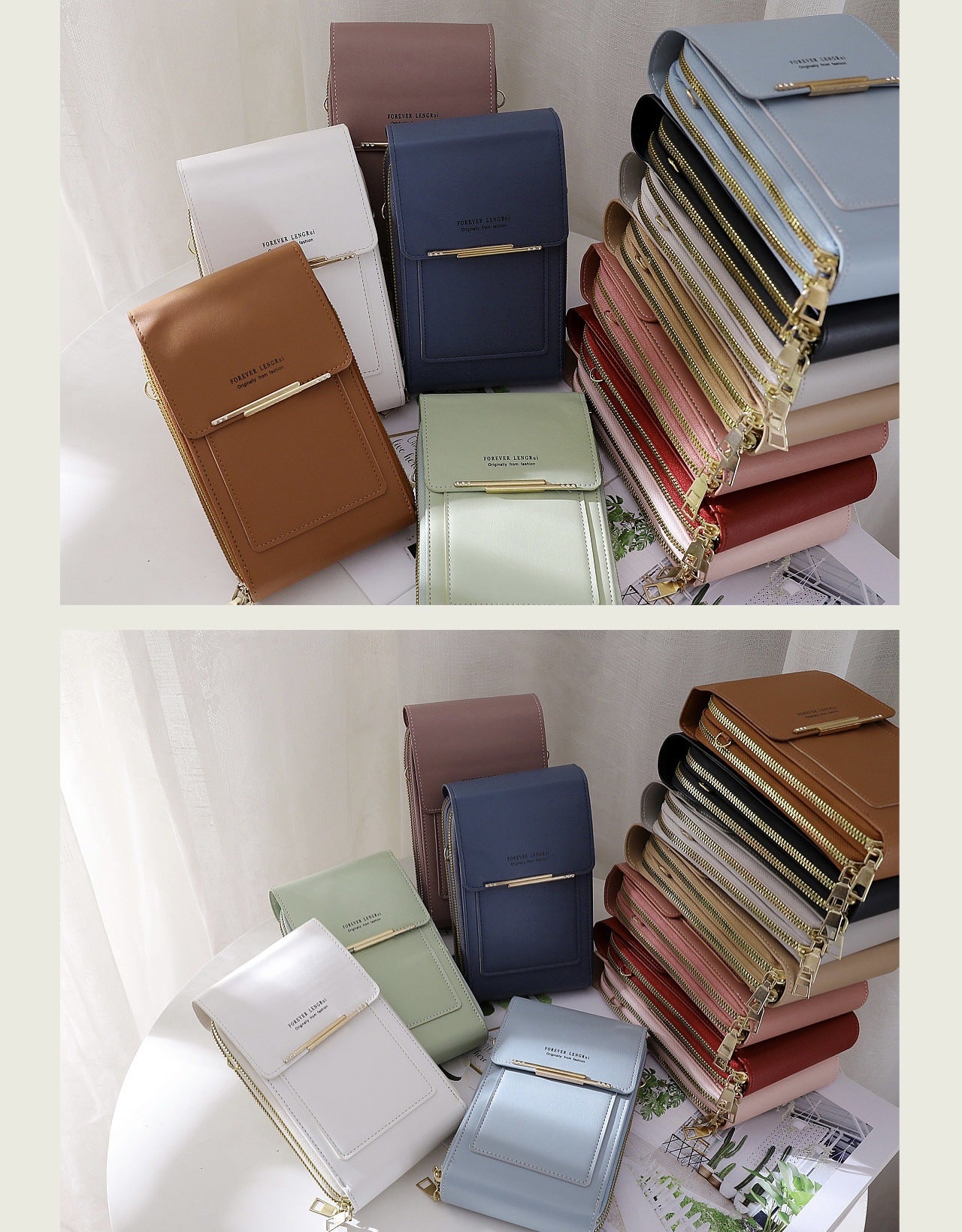 White women's stylish handbag