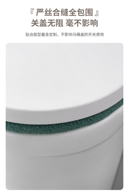 Extra thick toilet seat cover in deep gray