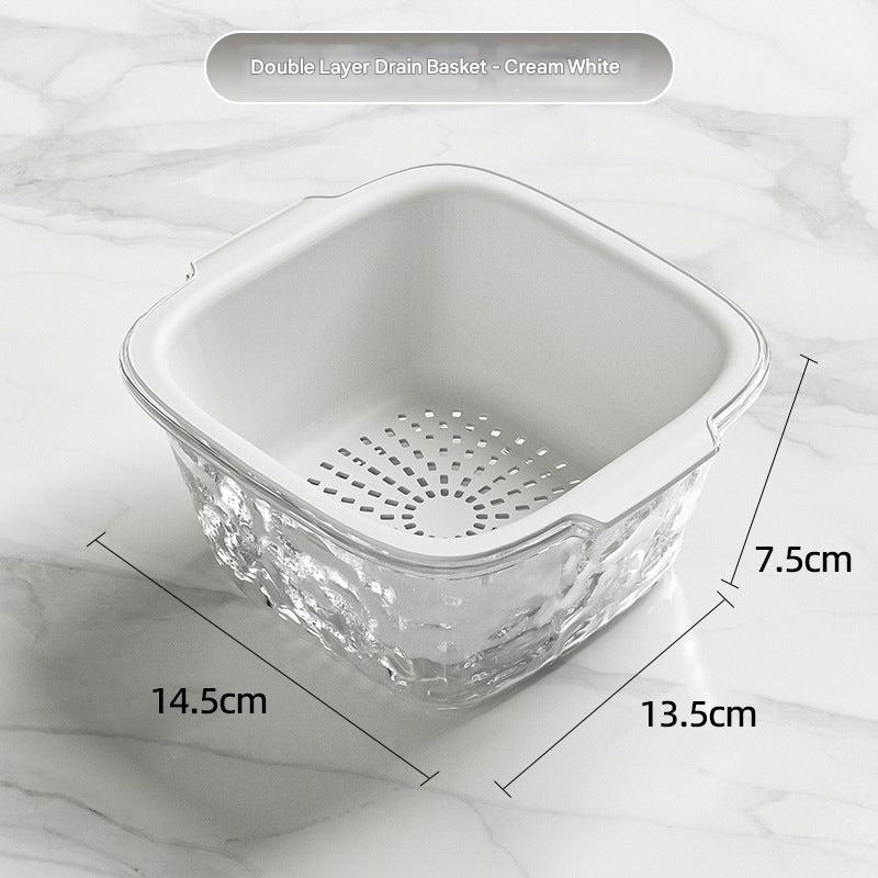 Double Layer Vegetable Washing Basket Image 5