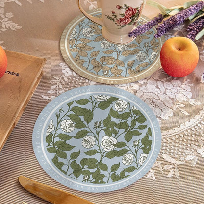 Waterproof round dining table mat