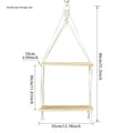 Cream Handwoven Storage Rack (Double Layer)