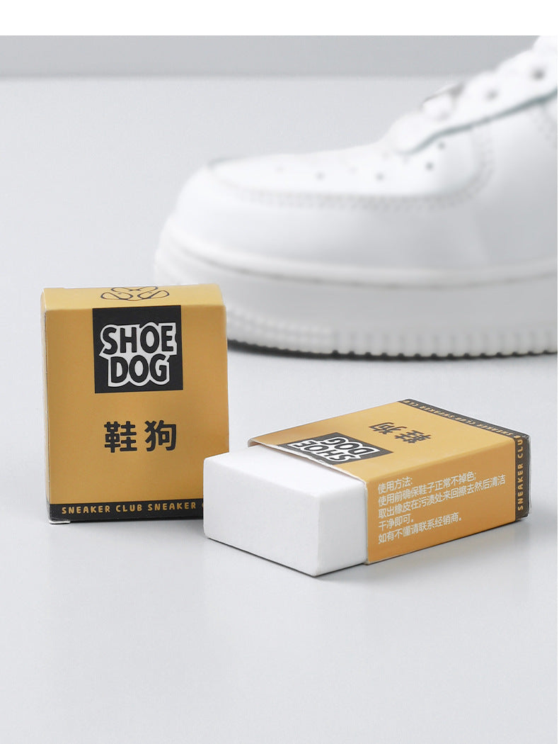 Compact shoe cleaning eraser for white shoes