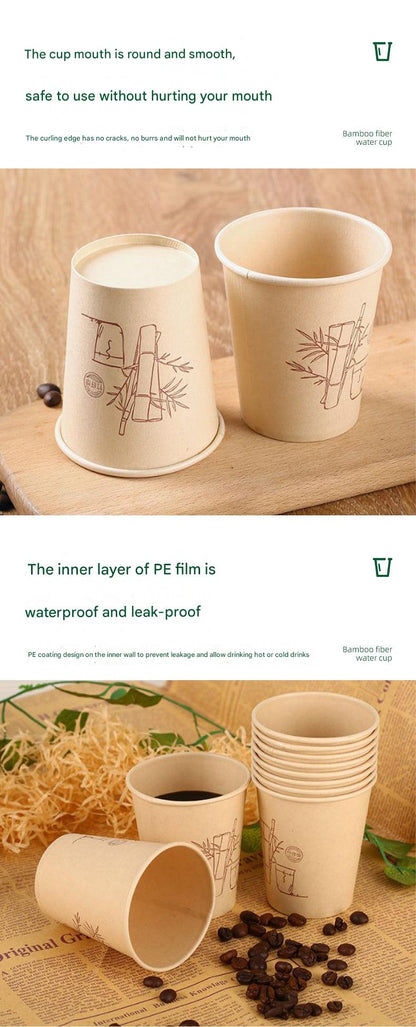 Sustainable Bamboo Fiber Disposable Cup Image 3