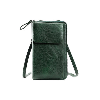 Women's crossbody wallet green