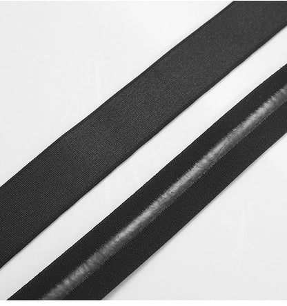 Shirt stay belt in use on men's formal shirt