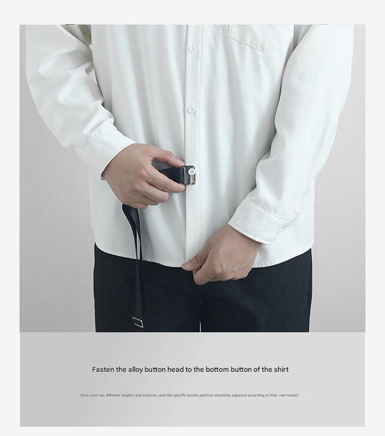 Invisible anti-slip shirt stay belt for men