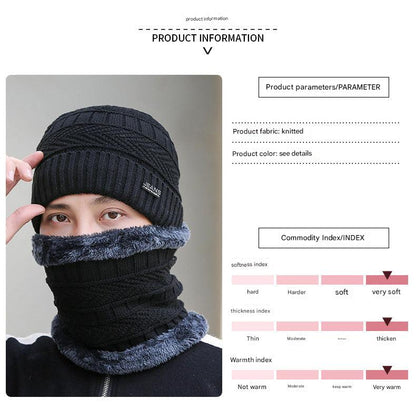 Burgundy neck warmer for men