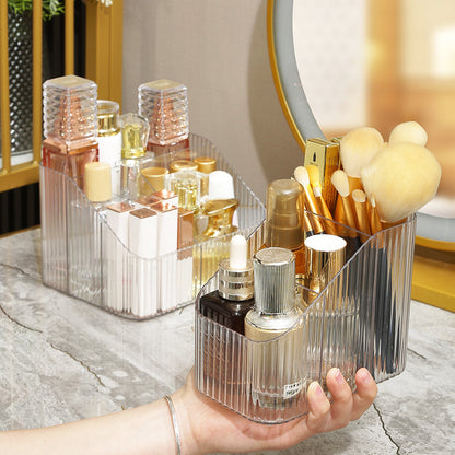 Stylish makeup storage solution for vanity