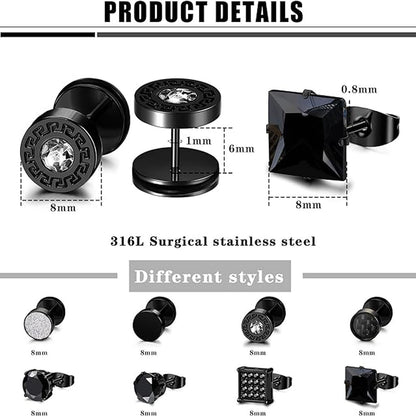 High-quality black earring set for gifting