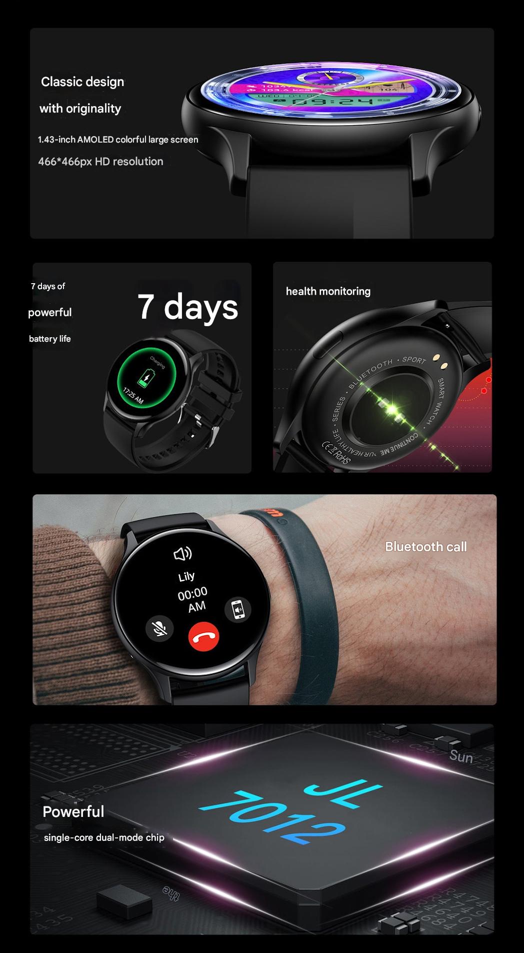 HK89 Smartwatch Bluetooth Calling