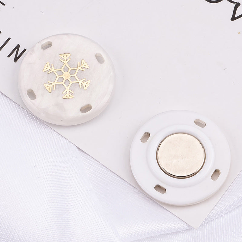 Invisible button for coats and bags