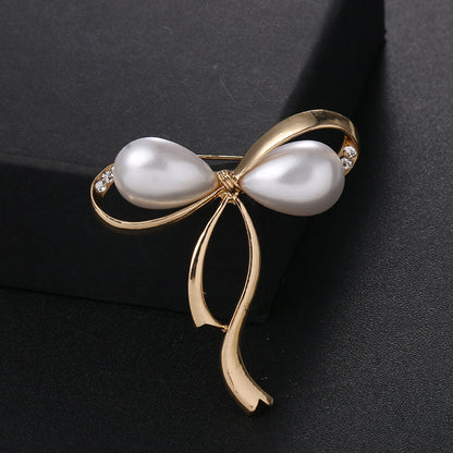 Beautiful Bow Pin on a Model Image 8