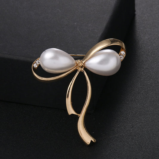 Beautiful Bow Pin on a Model Image 8
