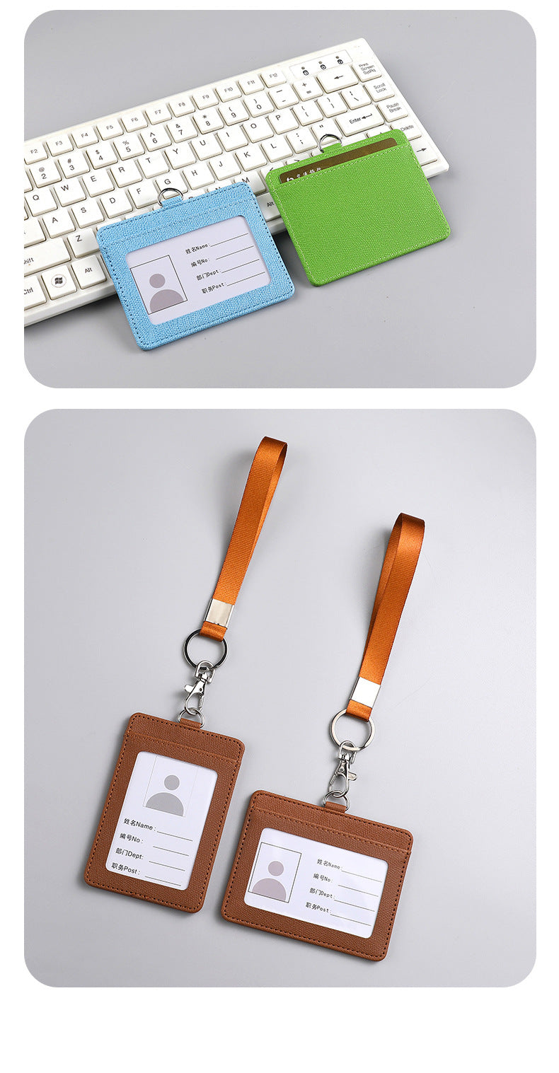 Multi-card holder with PU leather design for work and bus passes