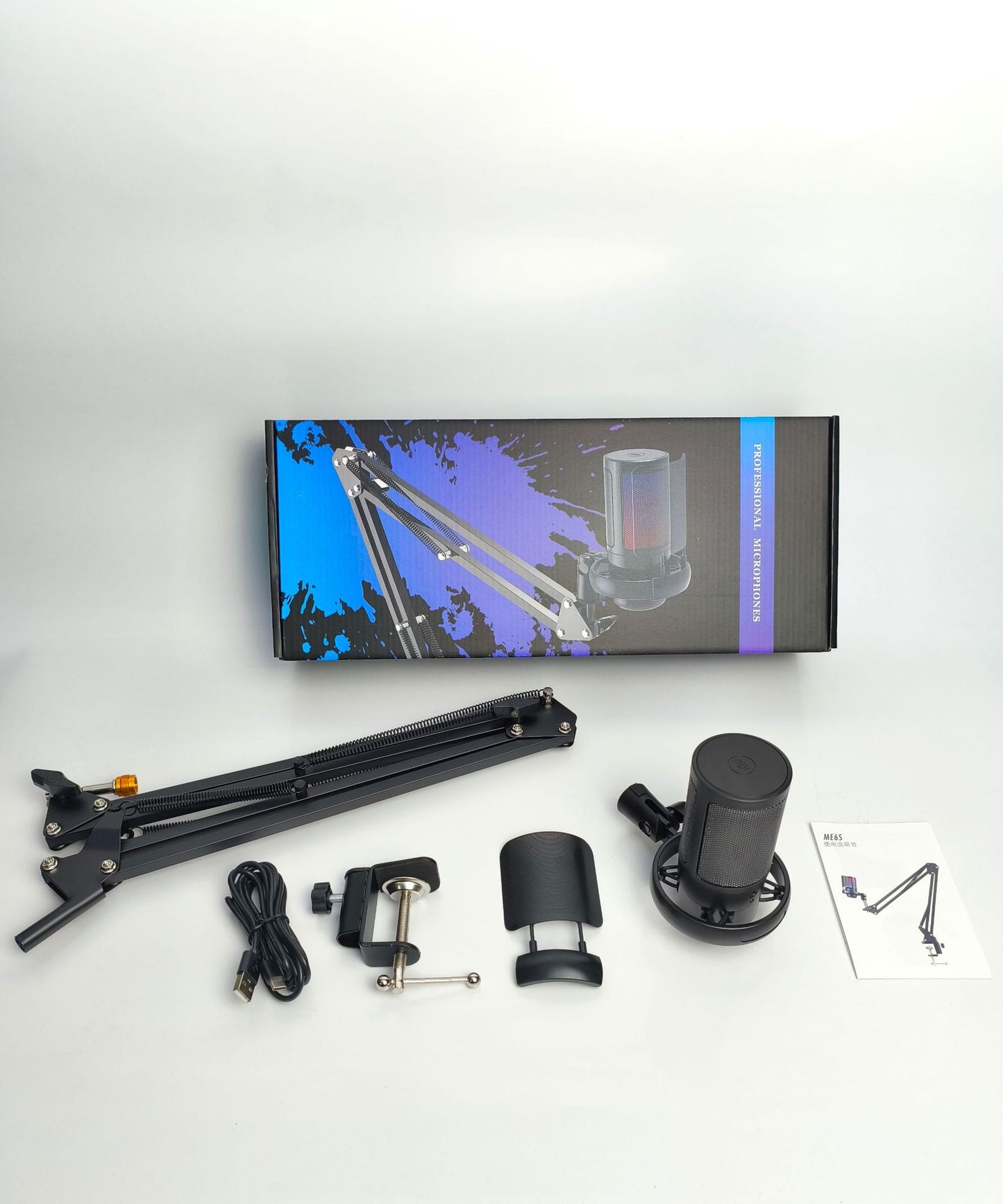 Side view of USB Microphone for gaming and streaming