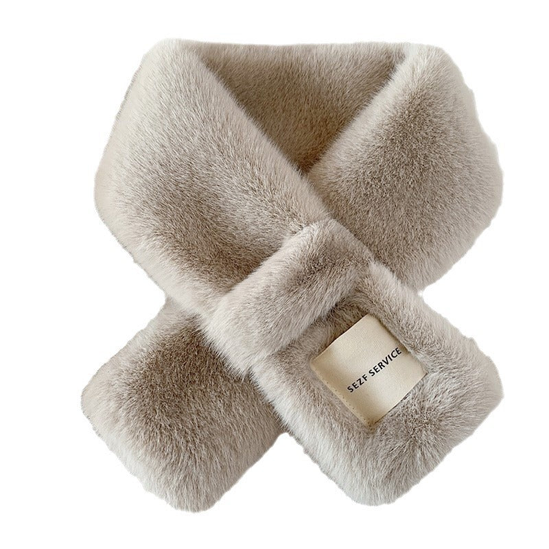 Faux fur rabbit scarf image 4