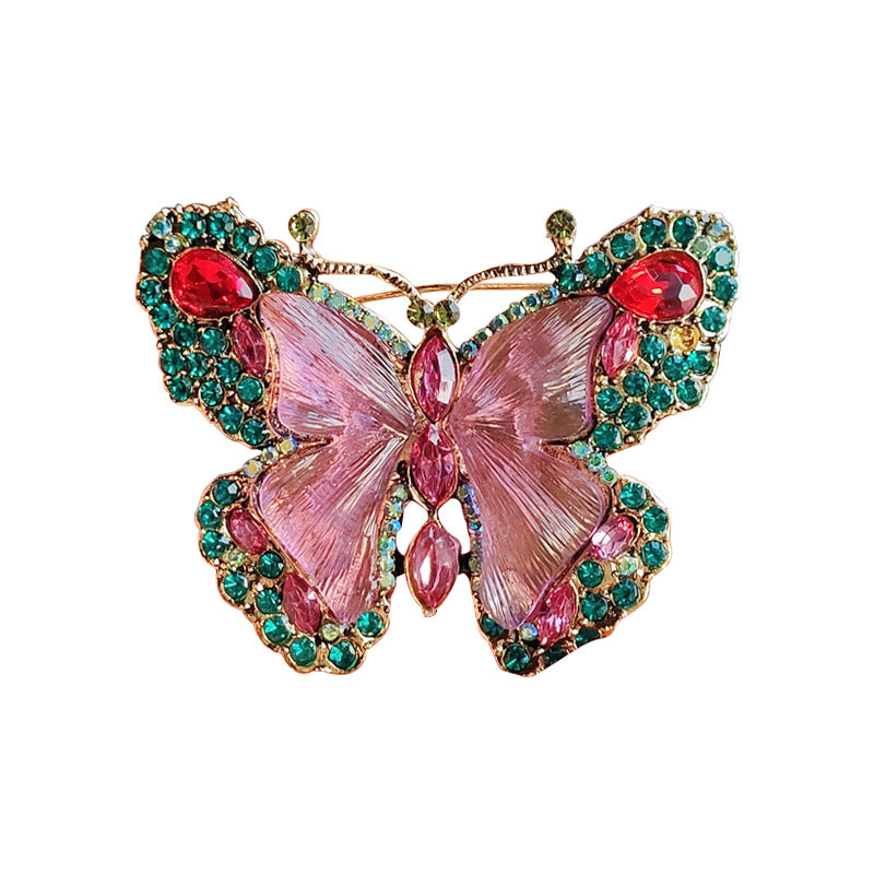 Stylish butterfly pin for winter fashion