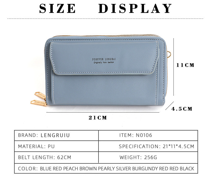 Image of a red PU shoulder bag for women