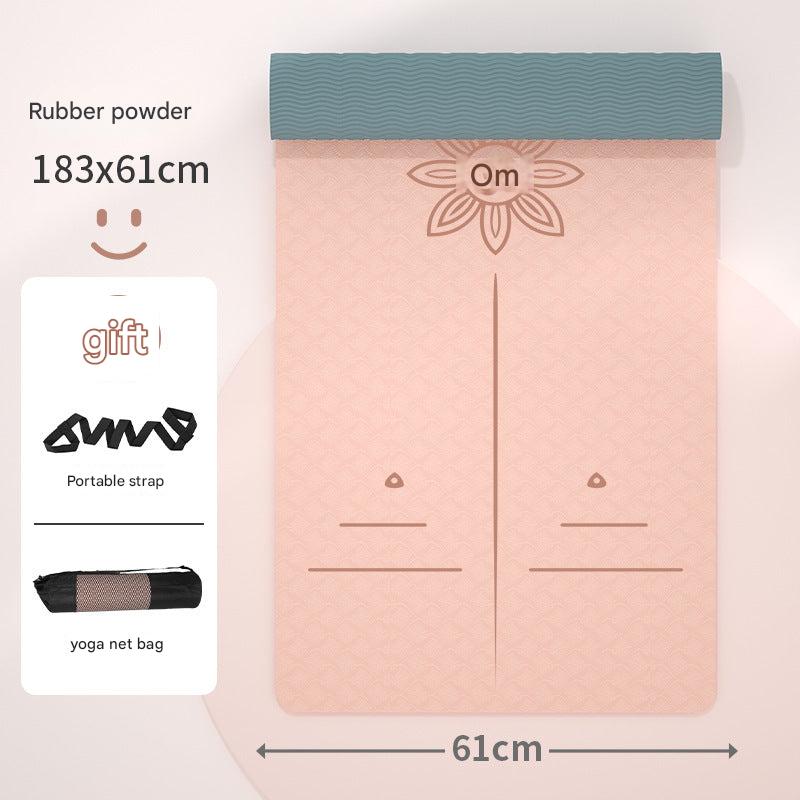 Non-slip TPE yoga mat for comfort