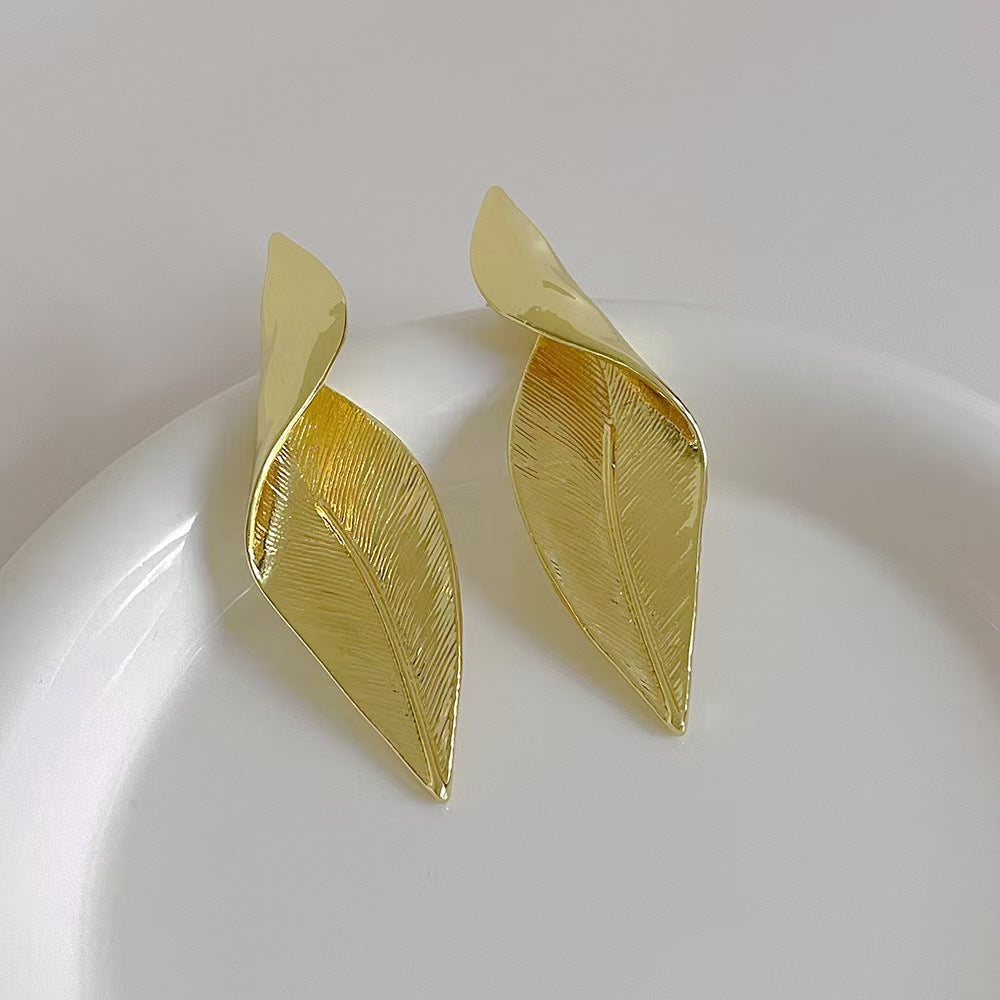 Vintage-inspired alloy earrings