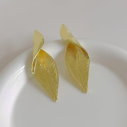 Vintage-inspired alloy earrings