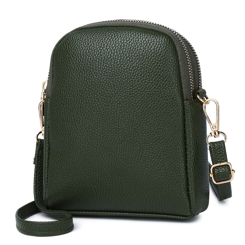 Chic Color-Block Mini Round Bag front view