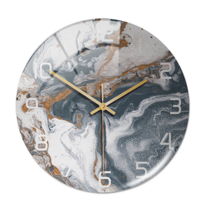 Sleek marble finish timepiece