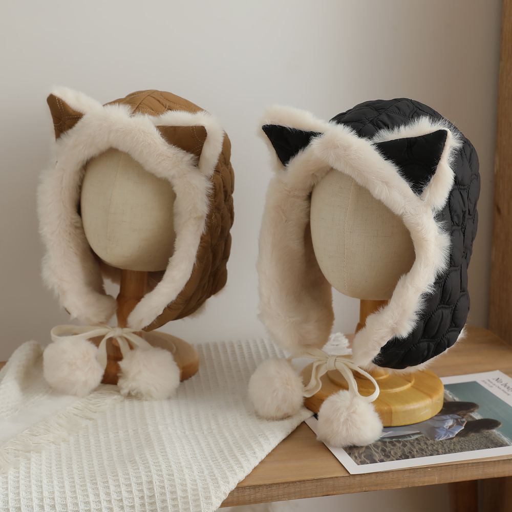 Cozy Fox Ear Plush Hat Image 7