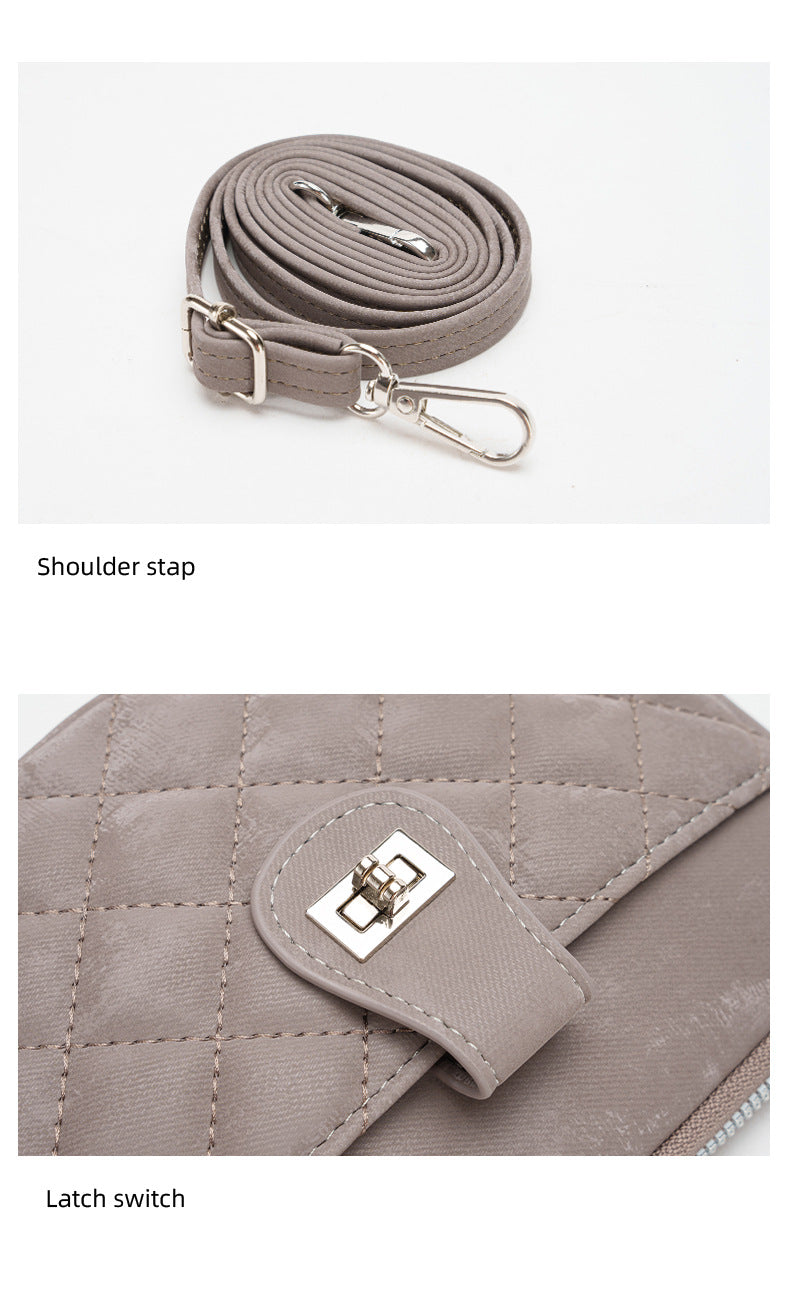 Multifunctional quilted shoulder purse image 2