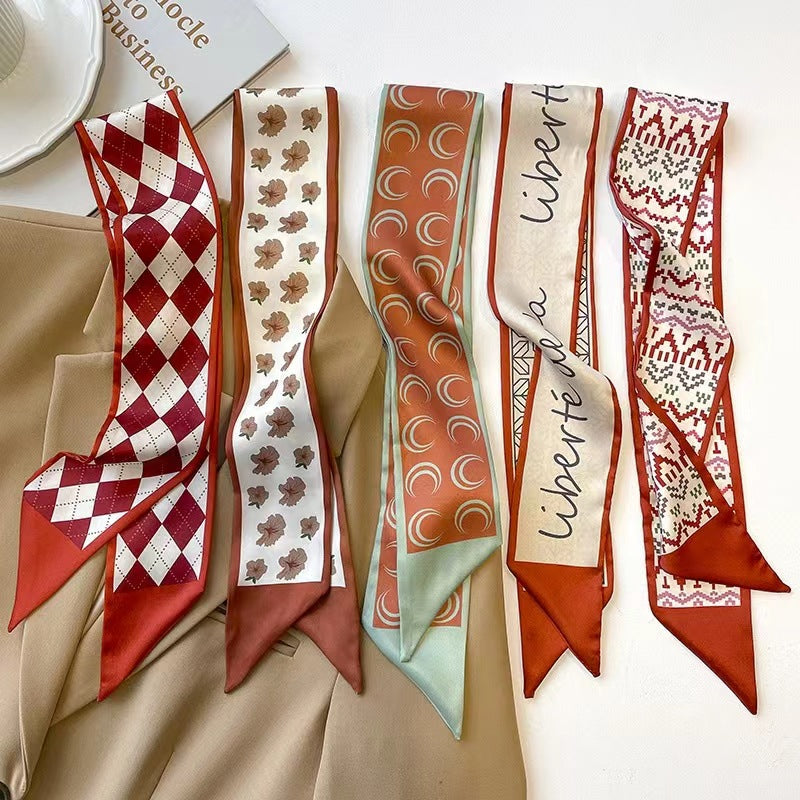 Geometric satin scarf perfect for gifts