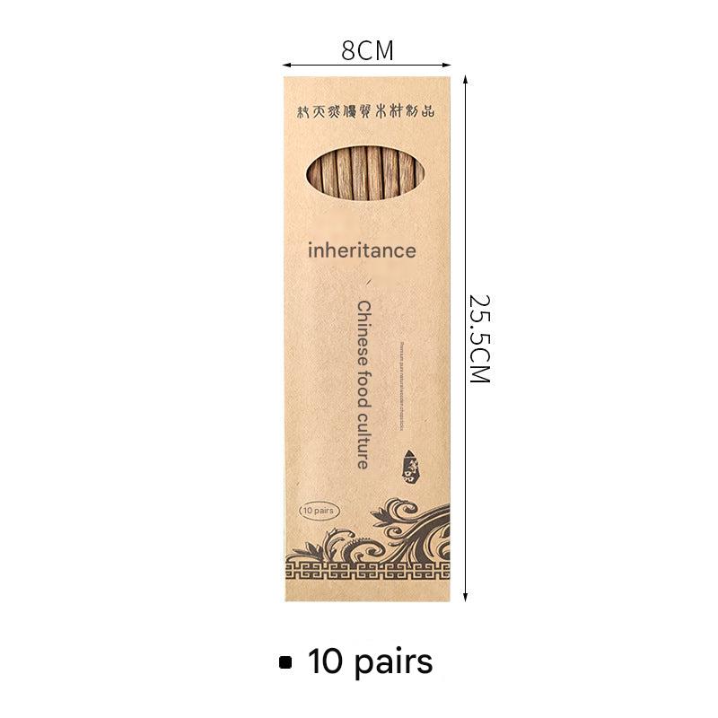 Natural wooden chopsticks for dining image 1